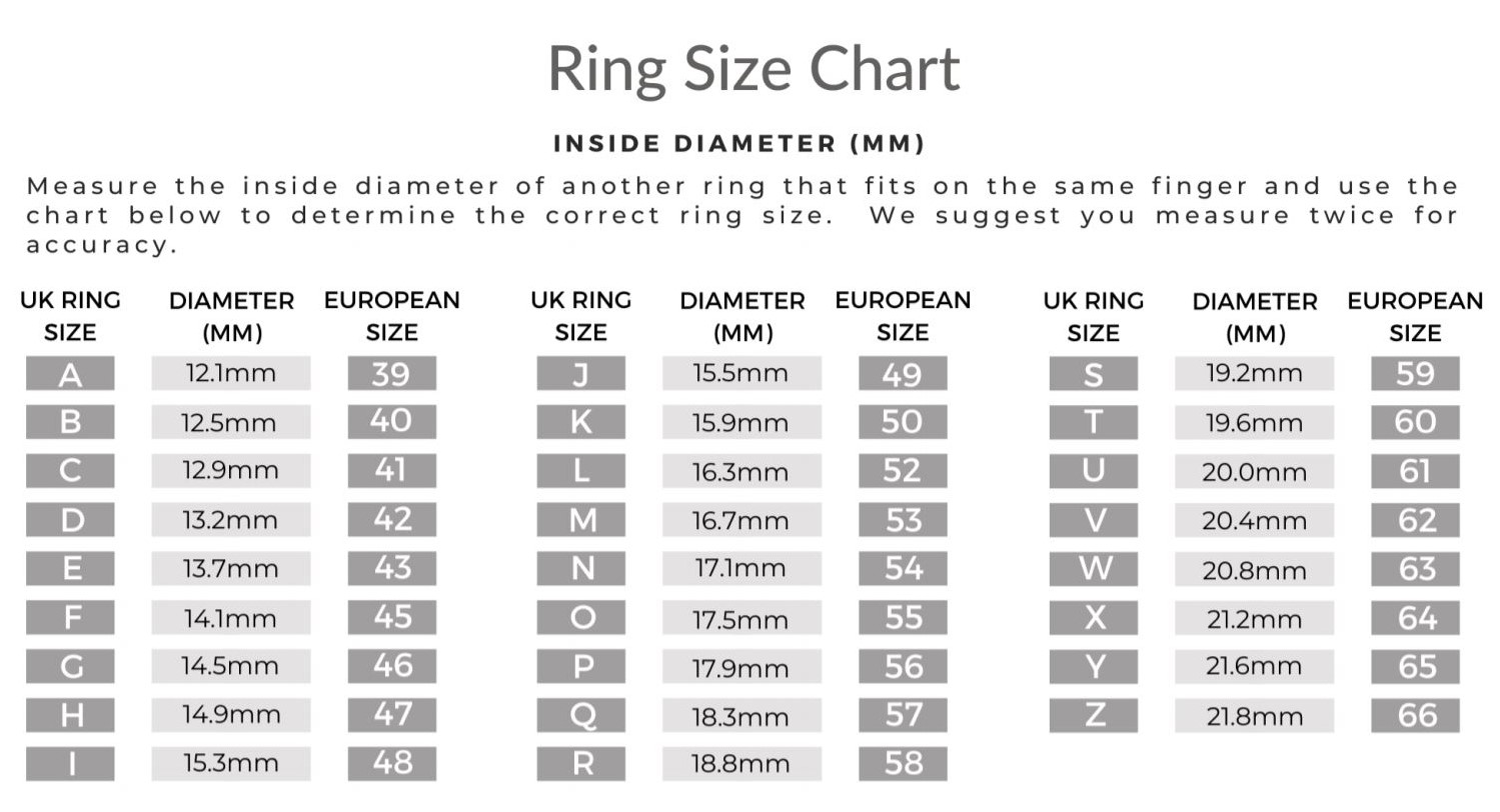 Ring Size Chart